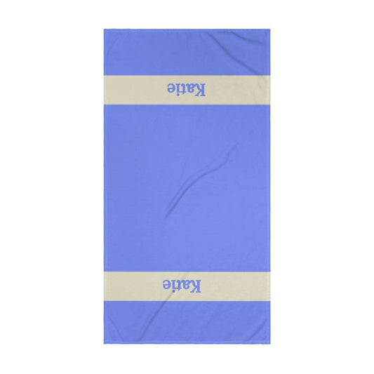 Personalized Colorful Beach Towel - Lavender