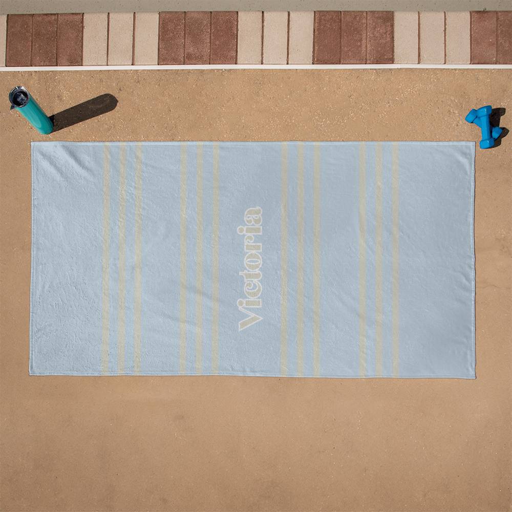 Personalized Victorian Beach Towel