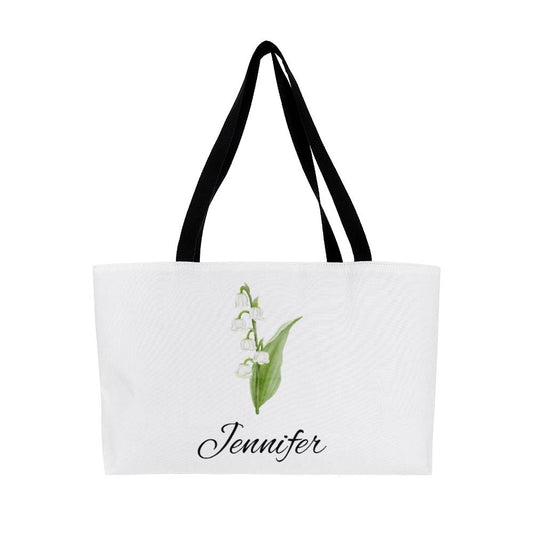 5 Personalized Birth Month Flower Weekender Tote Bag