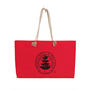 Douglass College Seal Logo Red Weekender Tote Bag