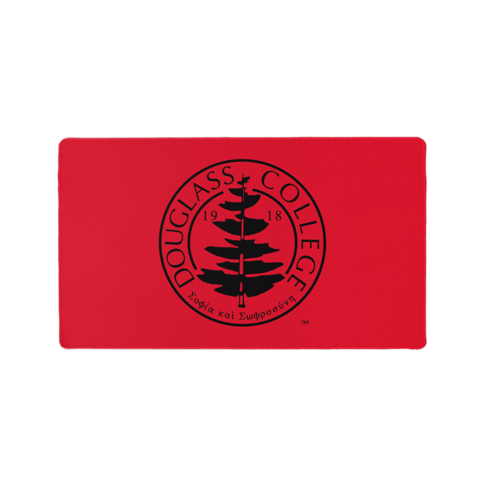 Douglass College Seal Red Gaming/Desk Mat