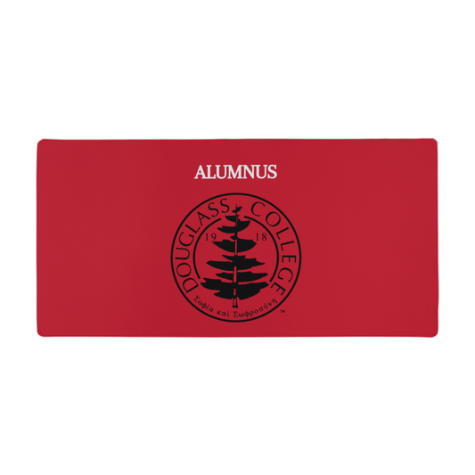 Douglass College Seal Red Desk Mat