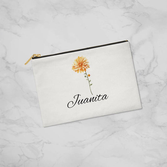 Birth Month Flower Small Pouch for Juanita