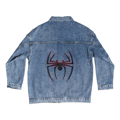 Unisex Denim Spider Jacket