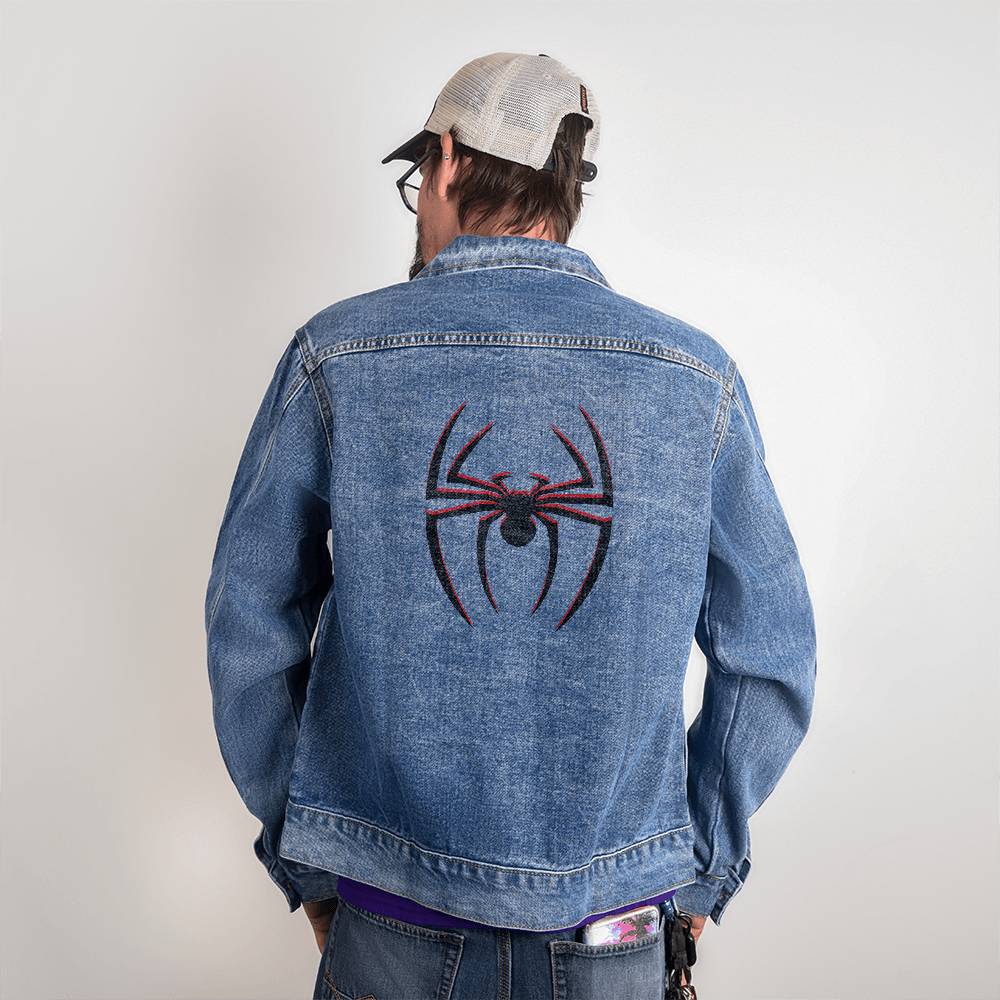 Unisex Denim Spider Jacket