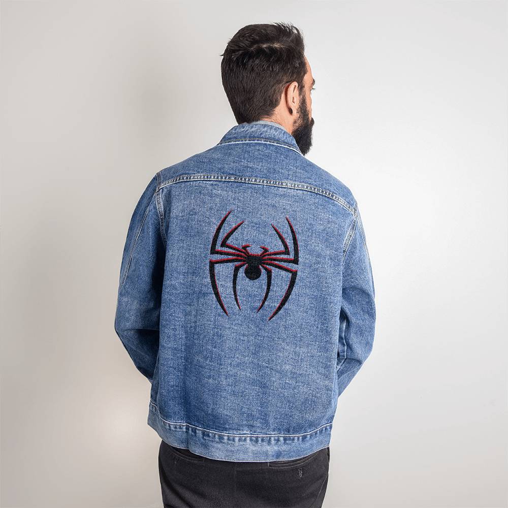 Unisex Denim Spider Jacket