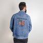 Personalized Men's American Flag Denim Jacket