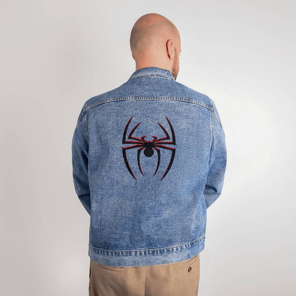 Unisex Denim Spider Jacket