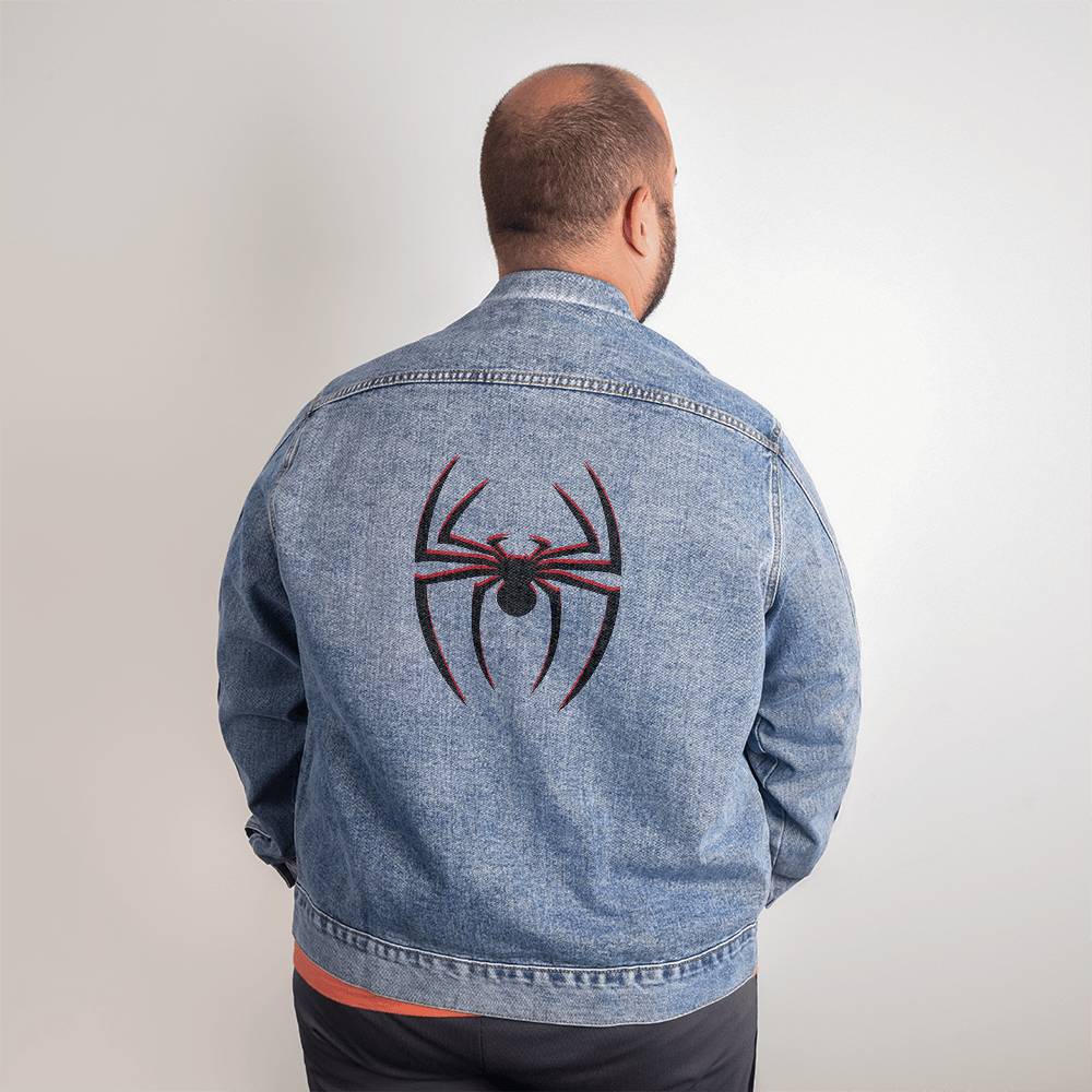 Unisex Denim Spider Jacket