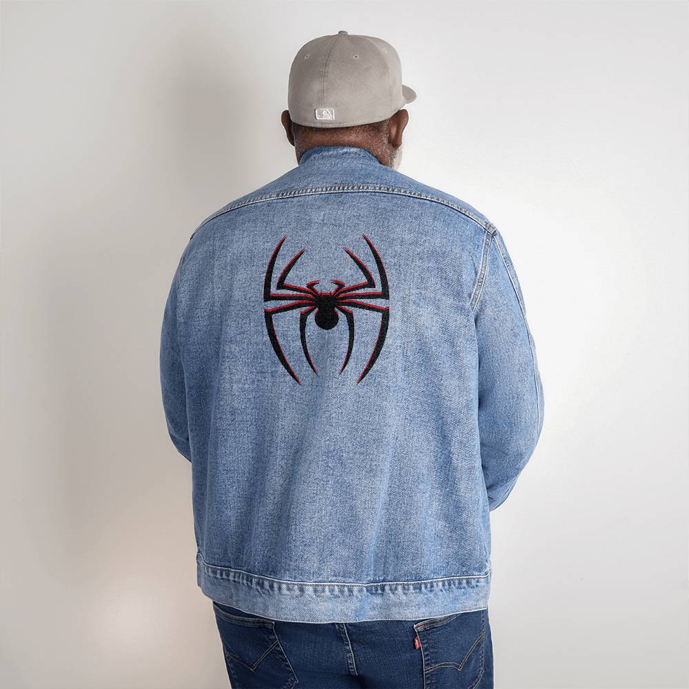 Unisex Denim Spider Jacket