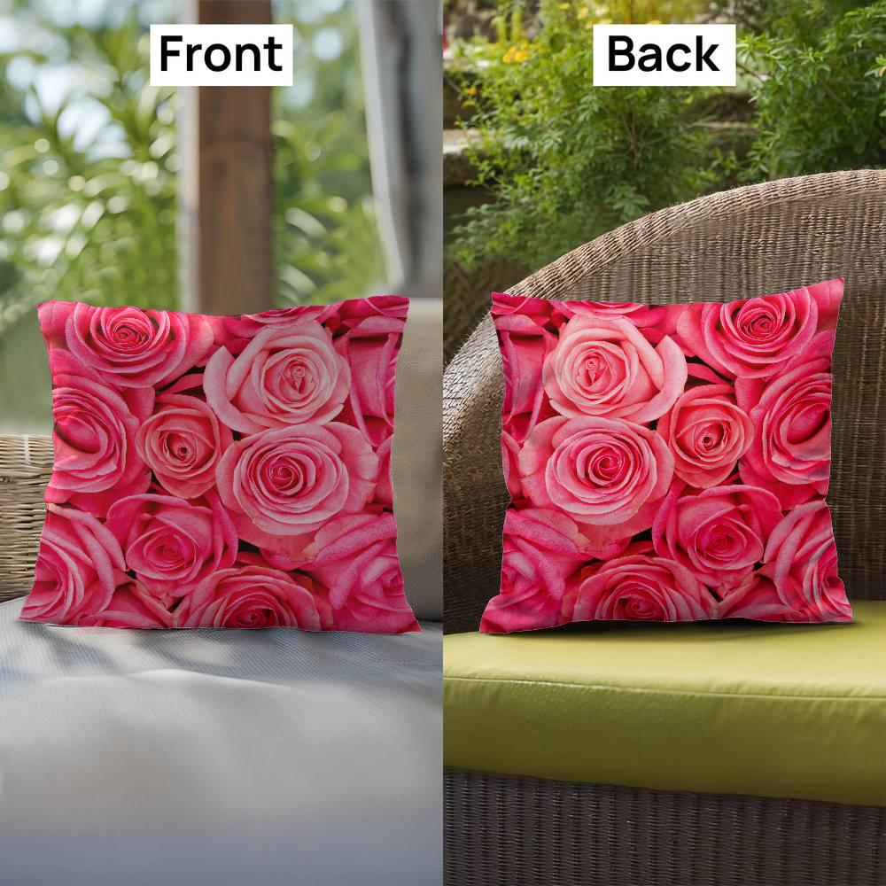 Pink Rose Indoor/Outdoor Pillow