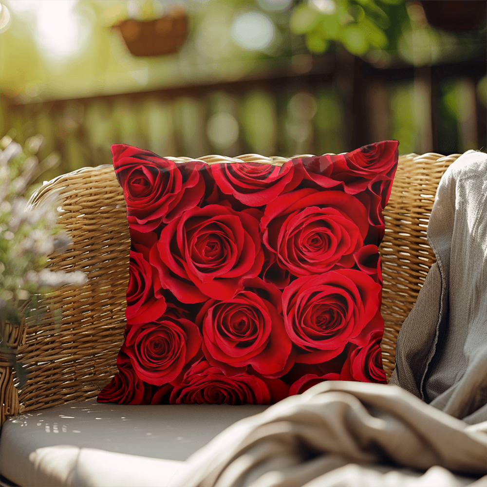 Red Rose Indoor/Outdoor Pillow