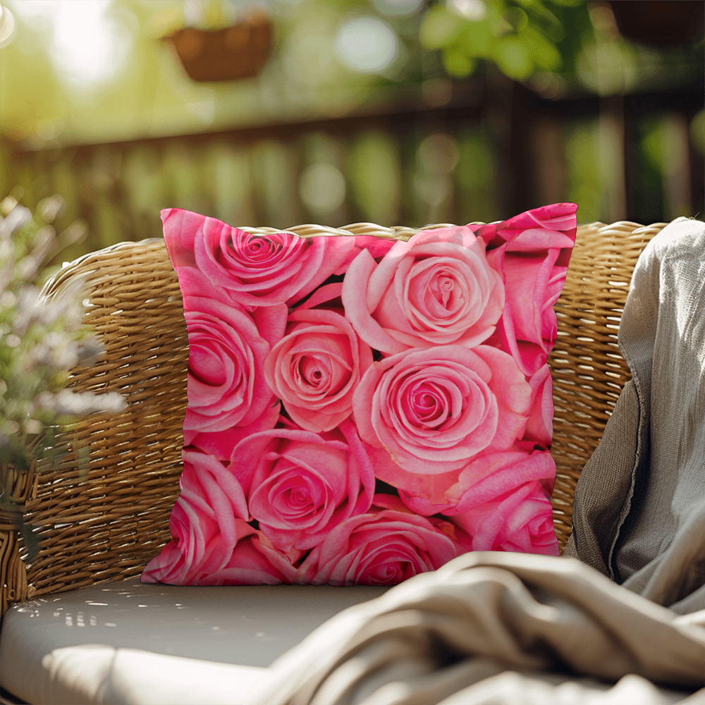 Pink Rose Indoor/Outdoor Pillow