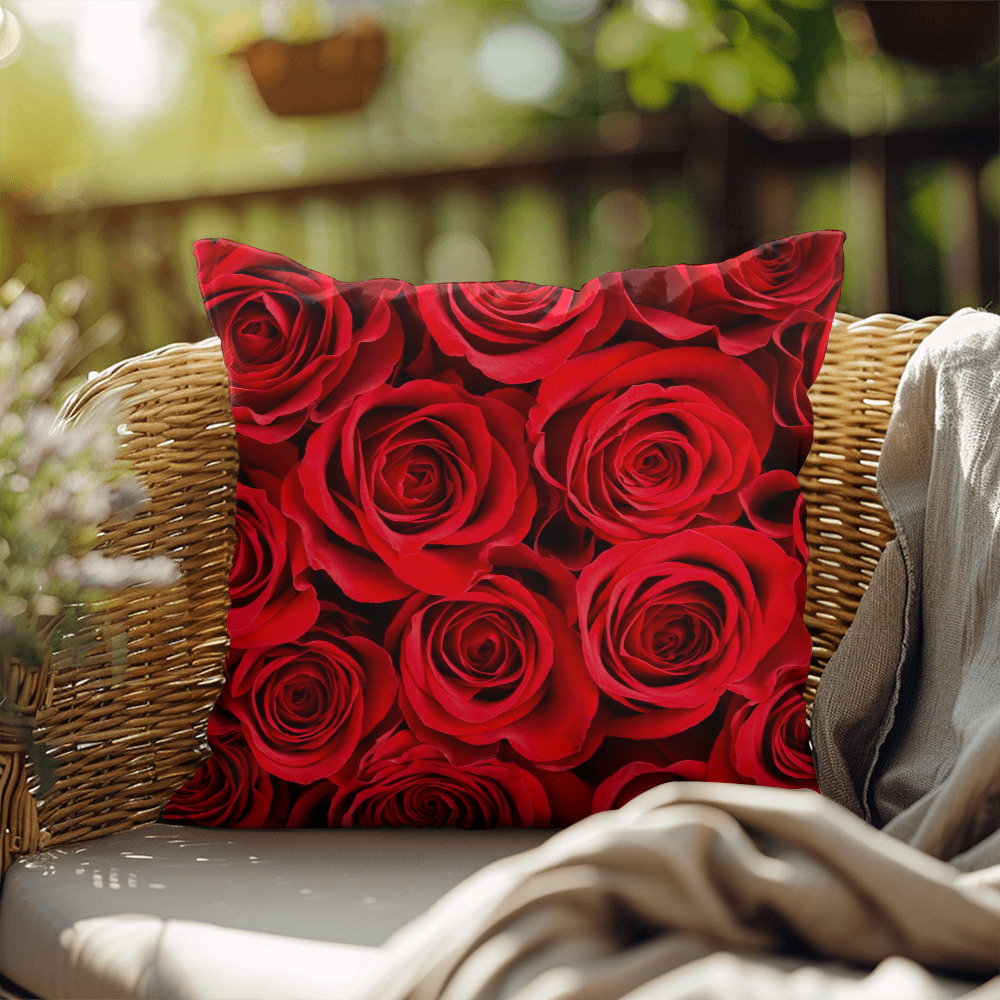 Red Rose Indoor/Outdoor Pillow
