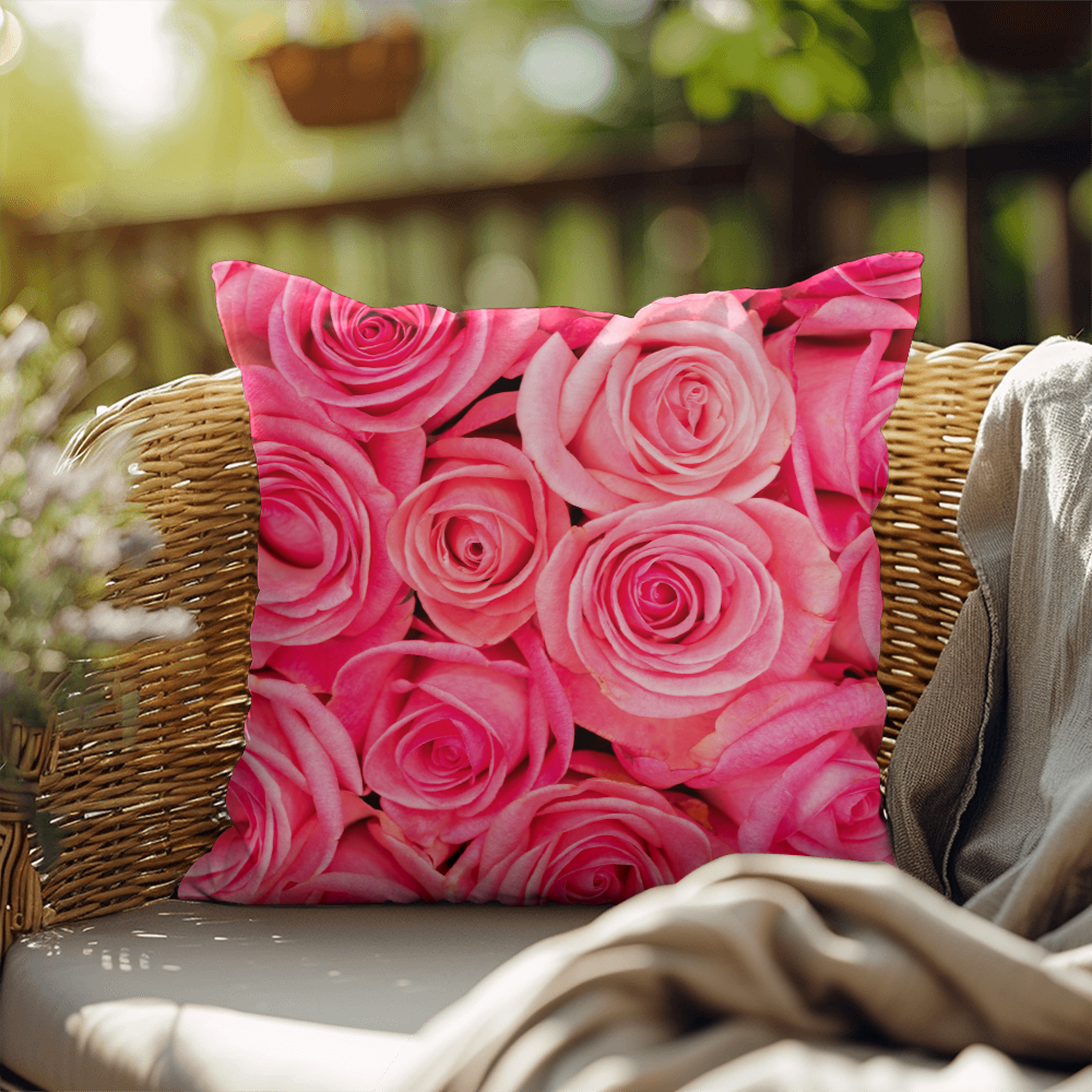 Pink Rose Indoor/Outdoor Pillow