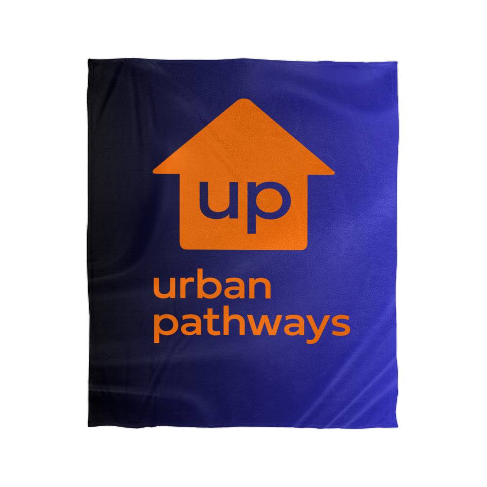 Urban Pathways Mink Touch Blanket Blue Black