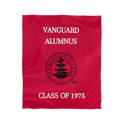 Douglass College Vanguard Alumnus Mink Touch Fleece Blanket Throw - Class of 1975