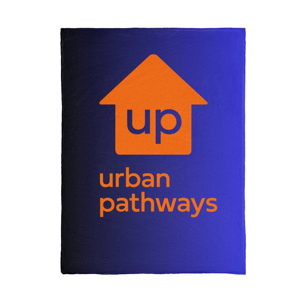 Urban Pathways Mink Touch Blanket Blue Black