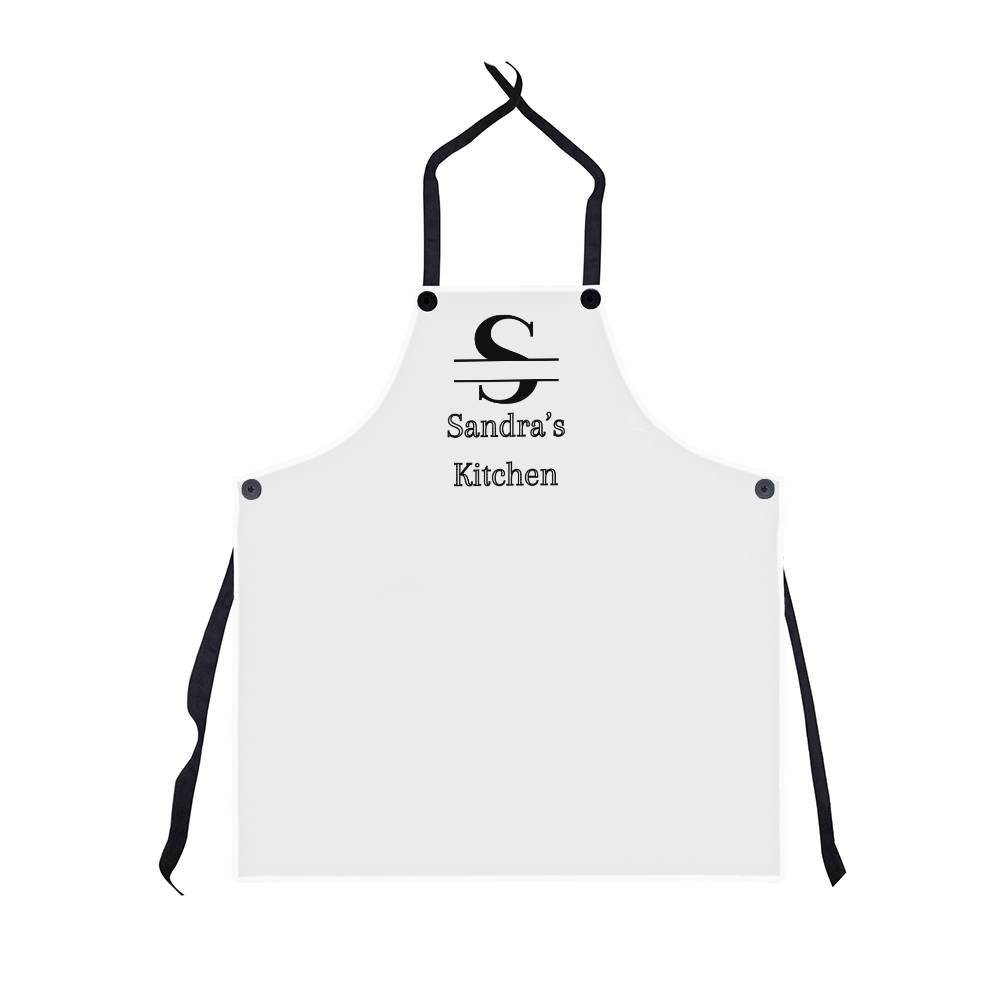 Personalized Split Monogram Apron, Baker Apron