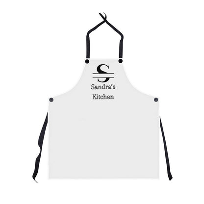 Personalized Split Monogram Apron, Baker Apron