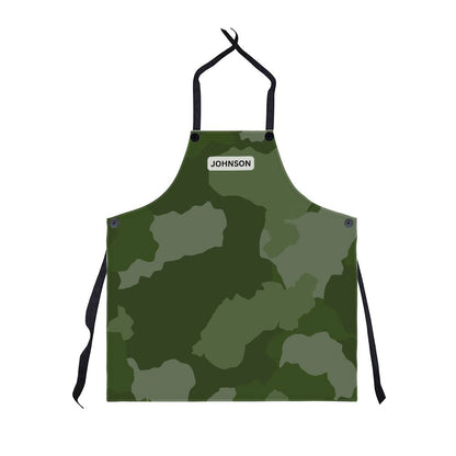 Personalized Military Camouflage Apron - Green