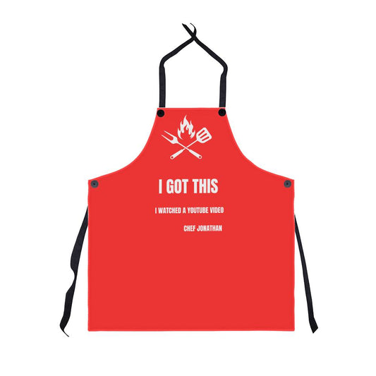 Personalized I Got This Grilling Apron - Red