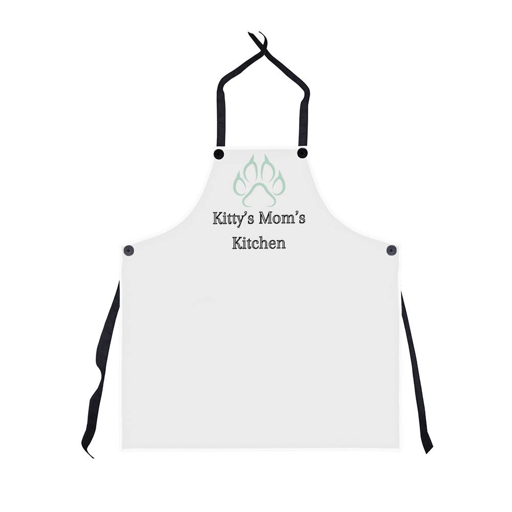 Personalized Cat Lover's Paw Print Apron, Baker Apron