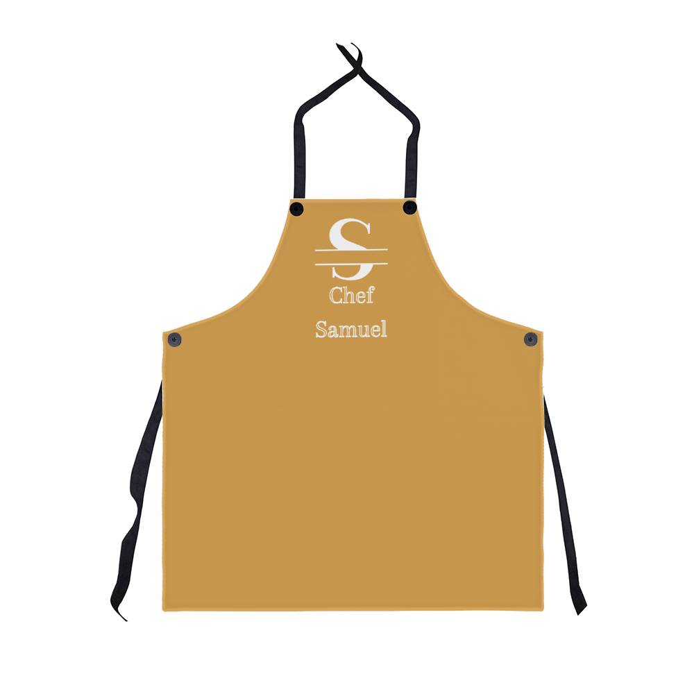 Chef Samuel - Personalized - Chef Split Initial Apron