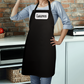 Personalized Black Apron with Custom Name