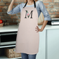 Personalized Pink Flowers Apron - M