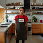 Personalized Black Apron with Custom Name