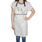 Personalized Floral Heart Apron for Women, Bakers Apron