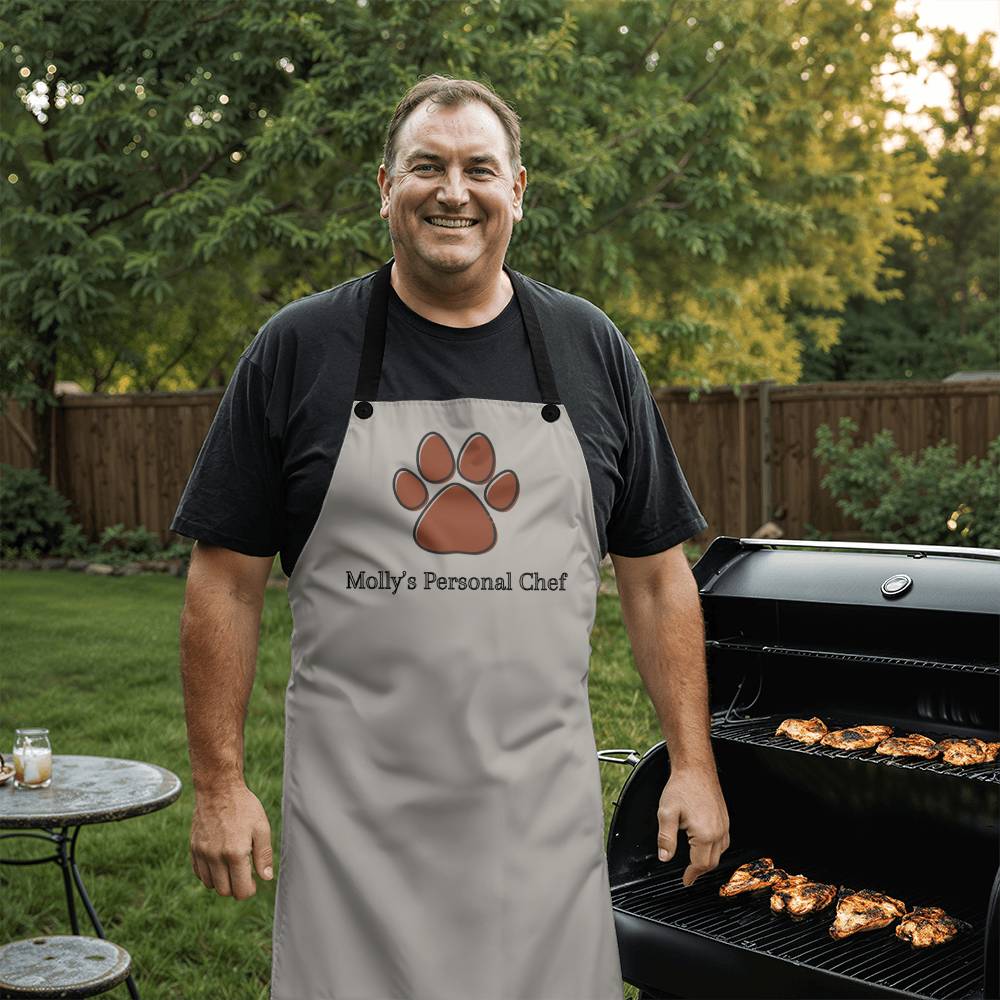 Molly's Personal Chef Dog Dad Apron - Taupe