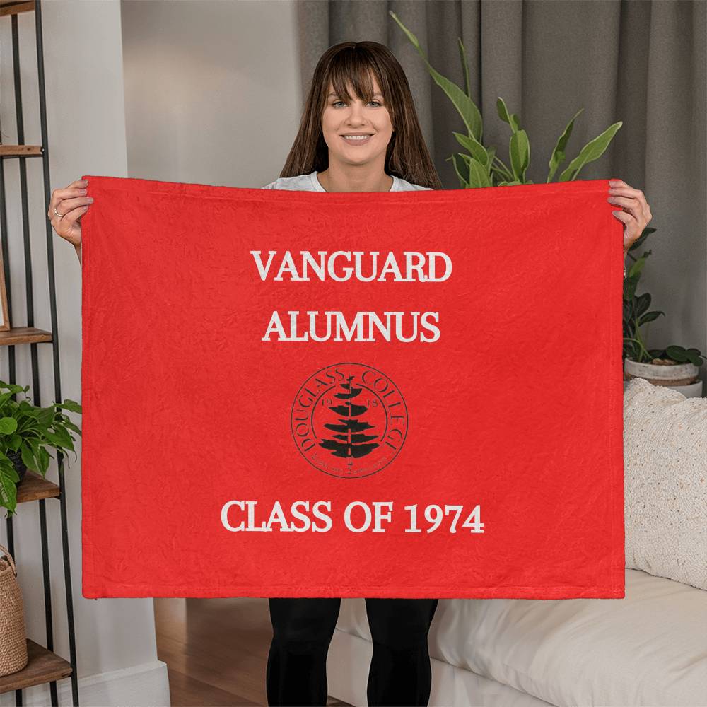 Douglass College Vangaurd Mink Touch Blanket