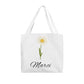 Classic Birth Month Flower Canvas Tote For Giveaway