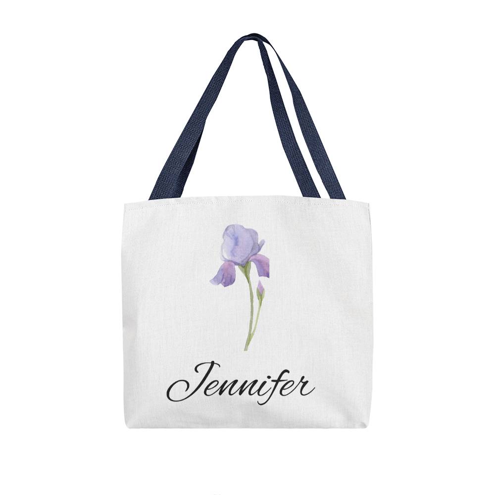 February - Personalized  Birth Month Flower Classic Canvas Tot Bag