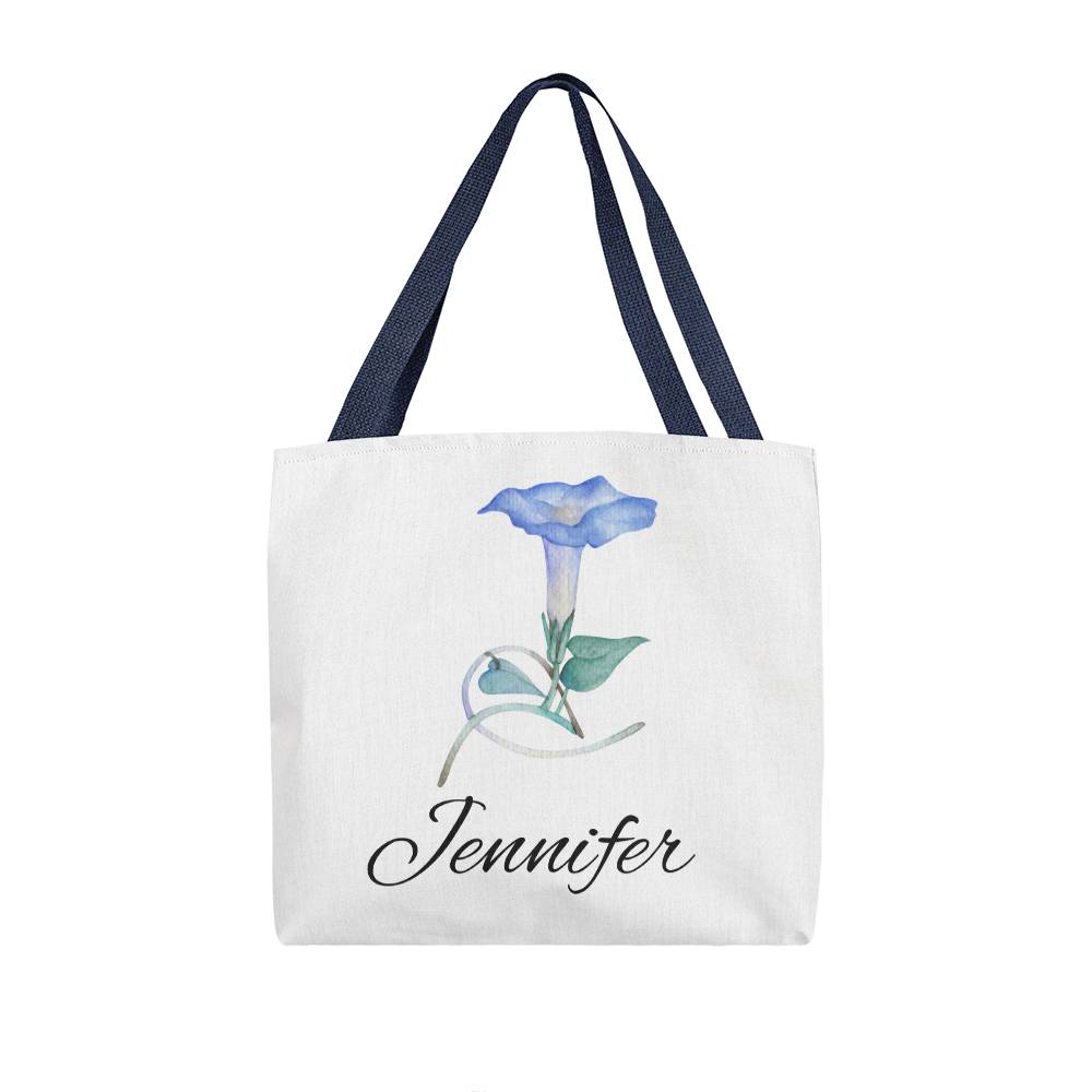 September - Personalized Birth Month Flower Classic Canvas Tote Bag