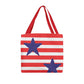 Blue Stars and Red Stripes Canvas Tote