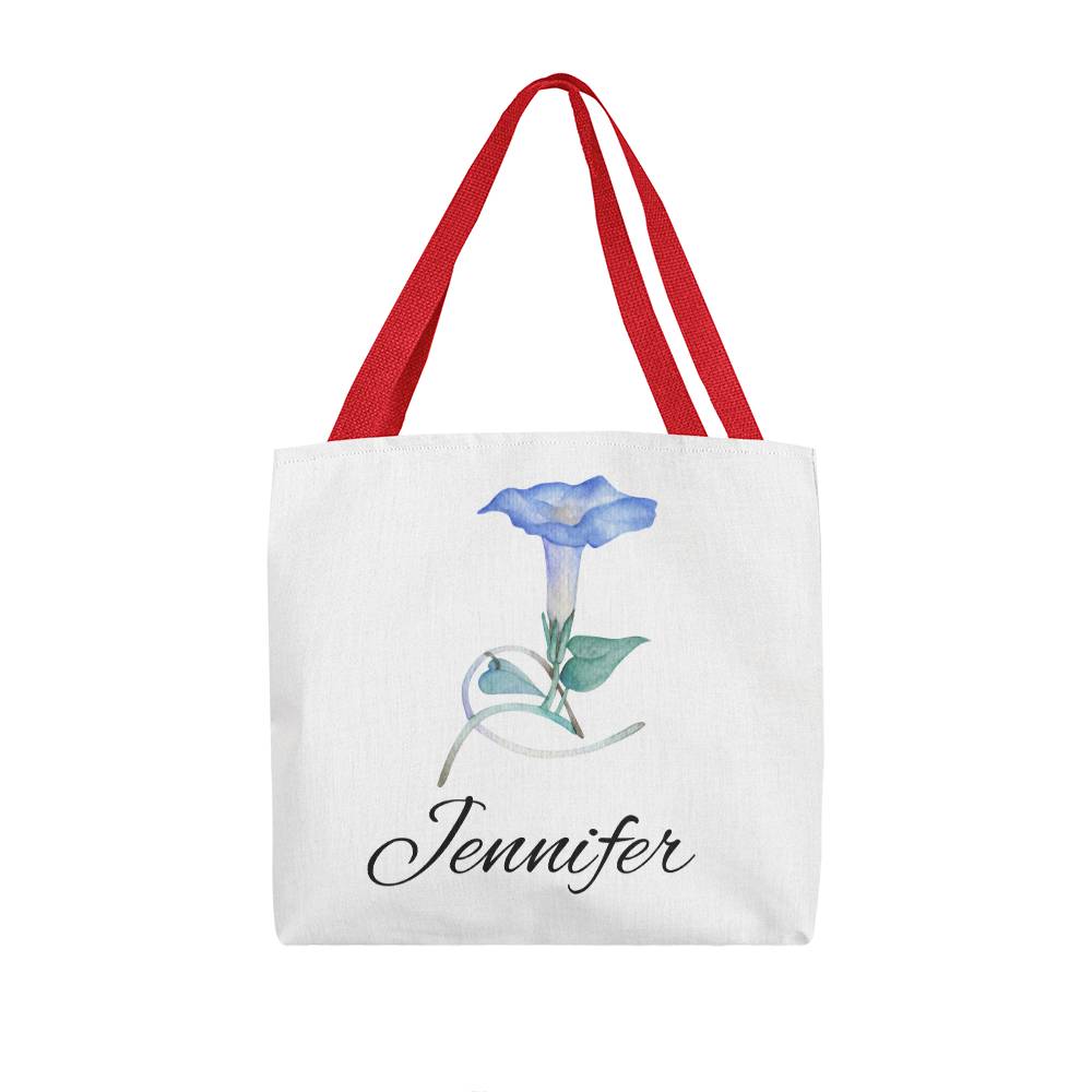 September - Personalized Birth Month Flower Classic Canvas Tote Bag