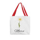 Classic Birth Month Flower Canvas Tote For Giveaway
