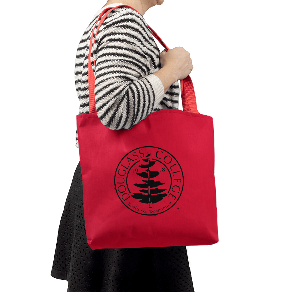 Douglass College Seal - Classic Red Tote Bag - 16"