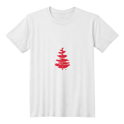 Douglass College Fir Tree White Tee Shirt