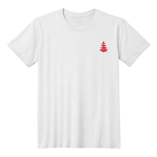 Douglass College Fir Tree - Bella + Canvas, Pocket Logo, Short Sleeve Tee shirt