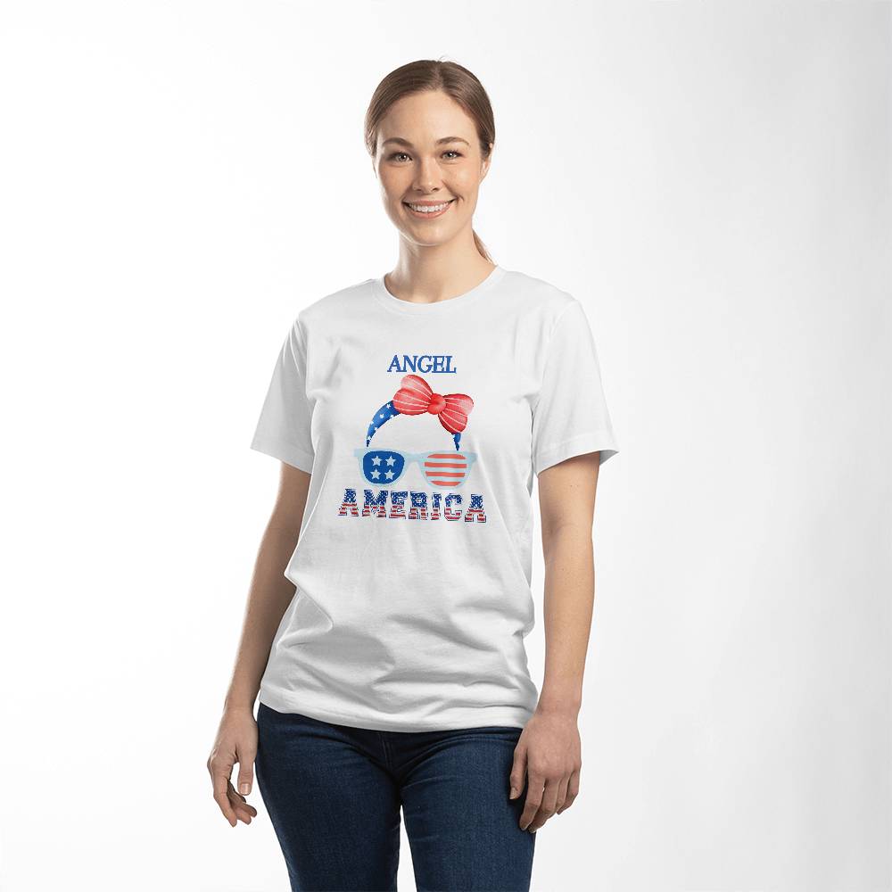 Personalized Ladies Fun Patriotic T-Shirt