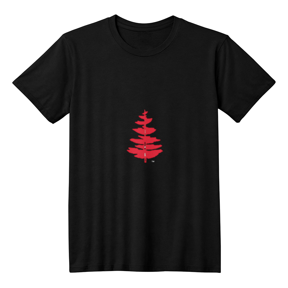 Douglass College Fir Tree Black Tee Shirt
