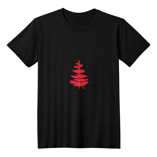 Douglass College Fir Tree Black Tee Shirt