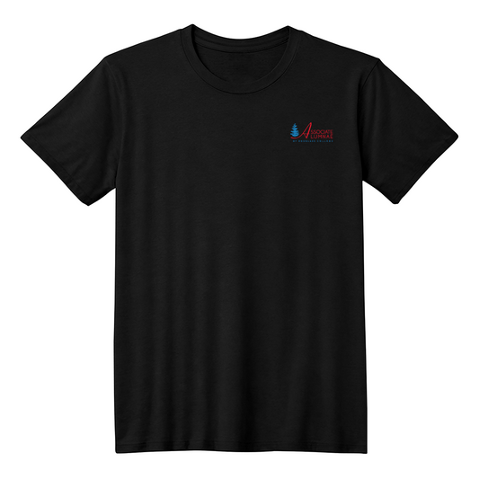 AADC Logo -  Bella + Canvas Pocket Logo, Short Sleeve Black Tee shirt