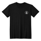 Douglass College Seal - Bella + Canvas Pocket Logo, Short Sleeve Black Tee shirt
