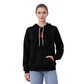 Douglass College Red Pine Tree - Black Bella + Canvas Pullover Fleece Hoodie - 2