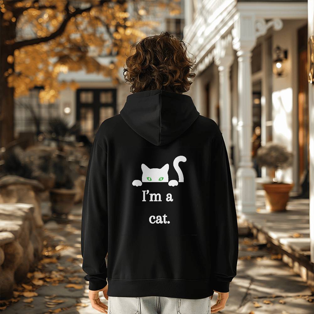 I am a cat Hoodie - White Cat